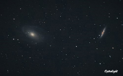 Photo de la galaxie de Bode (M81) et du Cigare, avril 2020 - Optrolight